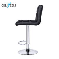 Tabouret de comptoir de restaurant moderne pivotant en cuir, chaise haute pour table de bar, X-5119