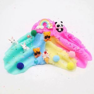 Cute Animal Mix Color Plastic Slime Toys 12-Color Cotton <b>Clay</b> Slime <b>Kit</b> Panda Mud Stress Relief Kid's Playdough Slime TOYSRUNNER - Product Image 5