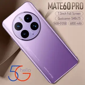 2022 원래 전화 스마트 폰 mate60 프로 크로스 보더 7.3 인치 제조 업체 직접 판매 휴대 전화 16 + 1T 안드로이드 13.0