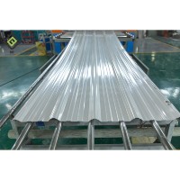 Tuiles de toiture trapézoïdales ondulées en PVC ASA+PVC - Design moderne, résistantes à la chaleur, revêtement en copeaux de pierre colorés, garantie 5 ans