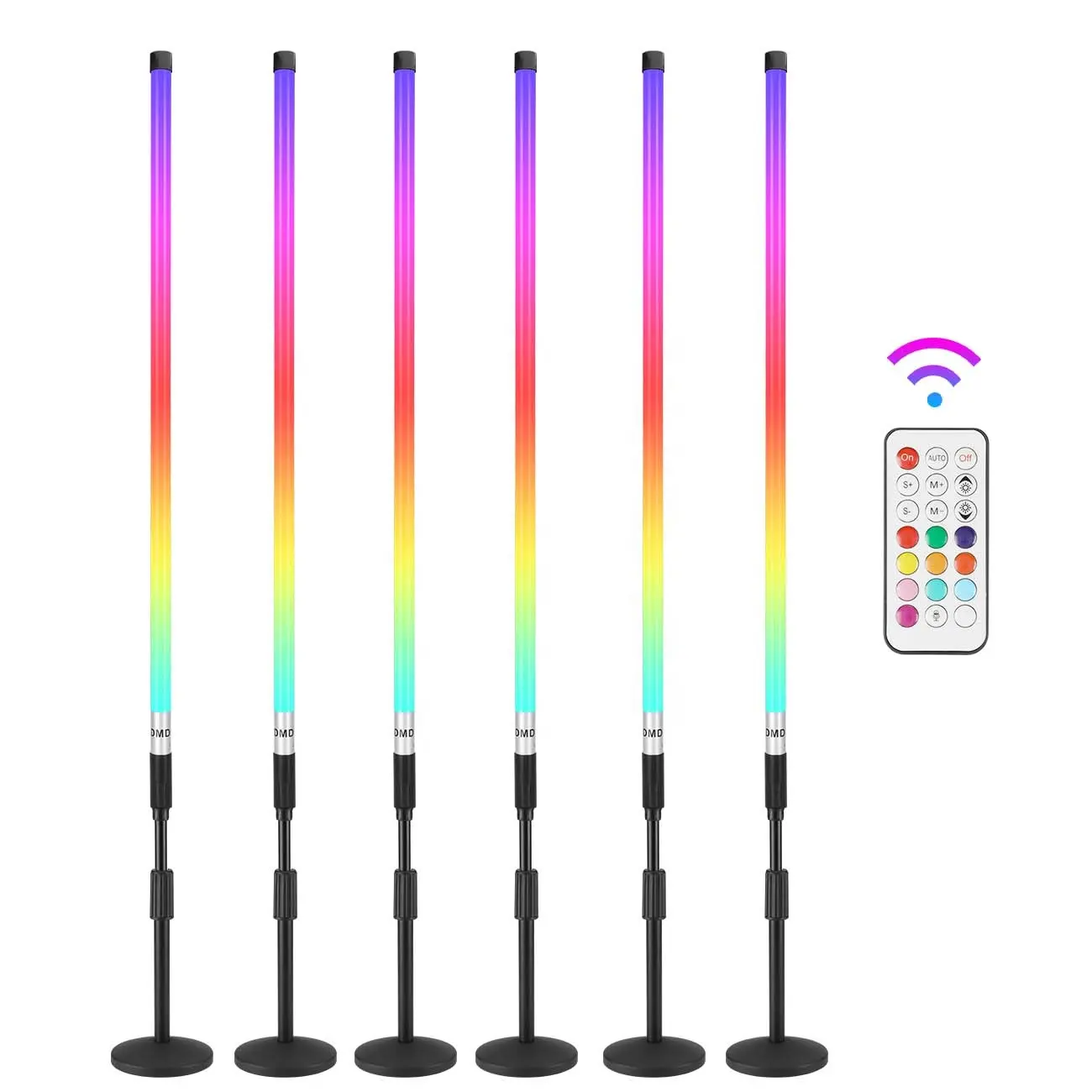 6Pack US magazzino magazzino TL-100Pro 1m portatile wireless ricaricabile RGB tubo luce per DJ evento ballo evento stand luci del palco