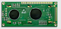 Mendukung kustomisasi Modul Layar LCD 144*32B 14432 Dot Matrix Latar Belakang Kuning-Hijau dengan Karakter Hitam