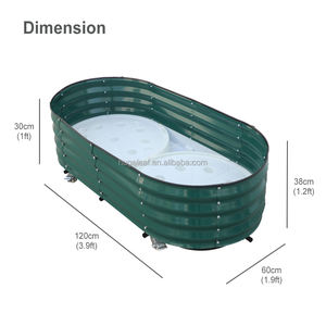 Jardinière d'intérieur pour jardinage Lit de jardin surélevé à arrosage automatique avec système de cellules à mèche - Product Image 2