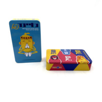 Boîte en fer blanc rectangulaire vide personnalisée avec couvercle à charnière, adaptée aux aliments, en fer blanc recyclé, pour emballage de snacks, bonbons, chocolats et aliments pour animaux de compagnie