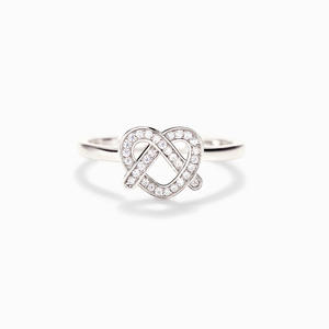 T0685 Anello in oro bianco con diamante taglio a cuore, colore naturale G, anello di fidanzamento romantico da donna - Product Image 2