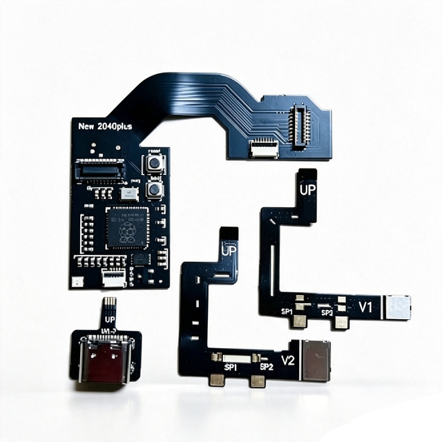 Moding Tool Set Raspberry Pi Picofly 2040 Circuit Chip Board Kit for Switch/Lite/OLED Complete with Flat Flex Cables