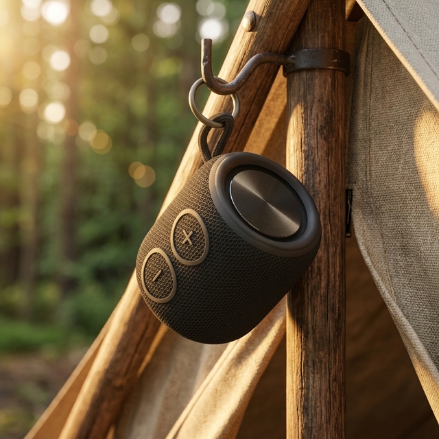 Ozzie H50 Mini Speaker for Outdoor 5W Portable Bluetooth Speakers 13 Hours Long Playing Time Stereo Waterproof IPX7 for Travel