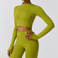 Ensemble de Sport Personnalisé avec LOGO, 3 Pièces, Vêtements d'Athlétisme pour Femmes, Tenue de Fitness et Yoga, Ensembles d'Entraînement de Gymnastique pour Femme