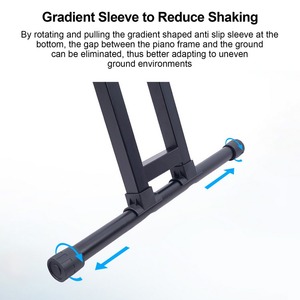 Support de clavier de <span class=keywords><strong>piano</strong></span> électrique GUITTO, cadre en X hydraulique, ressort à <span class=keywords><strong>gaz</strong></span>, support de clavier en X - Product Image 4