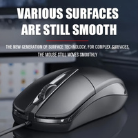 OEM Mouse kabel USB, tetikus optik kabel USB Lol kantor komputer Notebook bisnis untuk Desktop Laptop