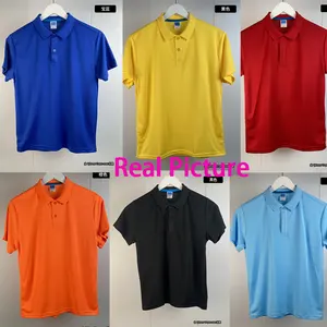 Groothandel 100% Polyester Polo Maatwerk Heren T-Shirt Custom Geborduurd Golf Polo Shirt Katoen Polo Shirt Voor Mannen