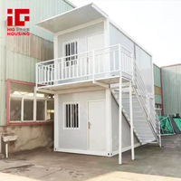 Maison préfabriquée chinoise à prix d'usine, maison conteneur étanche préfabriquée à 2 étages en kit pour bureau