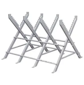 Wholesale Heavy Duty Saw Horse Steel Folding Legs Portable Carpentry Stand Table Sawhorse Workbench