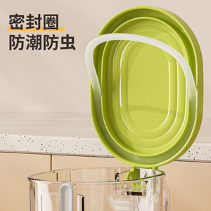 Spice <b>Jar</b> With Spoon Airtight Lid <b>Large</b> Capacity For Salt Pepper Powder Solid Seasonings Kitchen Condiment Container - Product Image 4