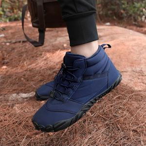Bottes d'hiver unisexes, hauteur cheville, bout rond, tige synthétique, semelle extérieure en caoutchouc antidérapante, doublure chaude en fourrure, semelle intermédiaire en EVA - Product Image 4