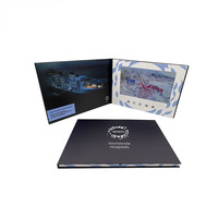 COTE Offre Spéciale gros écran lcd 10.1 pouces voeux pour cadeau d'affaires musique livre carte vidéo brochure mailer