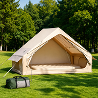 Tente de camping gonflable sur mesure de 6,3 m² pour 2-3 personnes, imperméable, coupe-vent, en Oxford 300D, avec pompe et fenêtre de toit