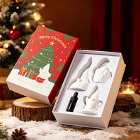 Diffuseur d'huiles essentielles en pierre de gypse fait main au design original, ensemble cadeau décoratif pour la maison, idéal pour les fêtes