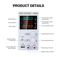 Alimentation CC réglable 300W 30V 10A ETOMMENS-MF3010 avec affichage LED 4 chiffres, source de commutation variable pour laboratoire industriel et réparation