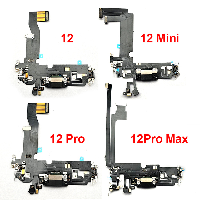 Wholesale Price USB Cable Dock Board Connector 12 Mini 12 PRO MAX Flex Charger Port for iPhone Mobile Phone Spare Parts