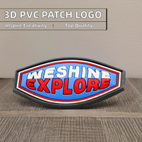 Étiquettes personnalisées Weshine avec logo de marque, écologiques, en relief 3D, pour chaussures, découpées à chaud, enroulées, en caoutchouc/silicone/PVC, en soie
