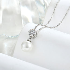 Bijoux en argent sterling 925 avec pendentif en perles scintillantes <span class=keywords><strong>de</strong></span> conception classique pour femmes - Product Image 5