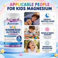 Gummies OEM pour enfants au magnésium glycinate et complexe de calcium, sans sucre, pour le sommeil et la santé osseuse