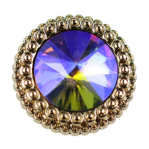 Nút áo trang trí kiểu dáng đẹp, bán buôn, mặt đá pha lê tròn, nút pha lê, nút đính đá, nút có chân dùng để may áo khoác - Product Image 6