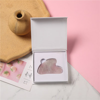 Caja de lujo personalizada con logo en relieve y estampado, para cosméticos, almohadillas Guasha, con forro de esponja y materiales reciclados.