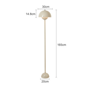 Lámpara de Pie LED Creativa Moderna con Forma de Capullo de Flor, Altura Ajustable, Intensidad Regulable, Opciones Azul/Rojo, Cuerpo de Hierro, Base E27 para Sala de Estar o Dormitorio - Product Image 6