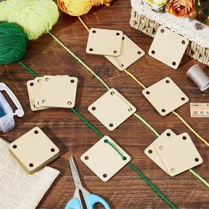 Cartes de tissage en bois découpées au laser sur mesure, outils de métier à tisser faits à la main, fournitures de tissage pour tablettes pour le bricolage et l'artisanat - Product Image 3
