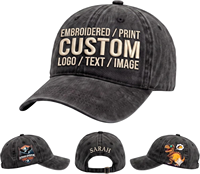 Casquette de baseball unisexe vintage effet vieilli personnalisable – Casquettes ajustables brodées avec logo sur mesure