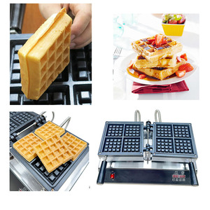 Commercial Electric Belgian <b>Waffle</b> <b>Maker</b> Non-Stick 4 Slice Square <b>Waffle</b> Machine with Digital Timer for Restaurant - Product Image 6