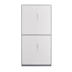 <span class=keywords><strong>Armoire</strong></span> de bureau en métal à 4 portes avec 4 étagères réglables, classeur en acier - Product Image 2