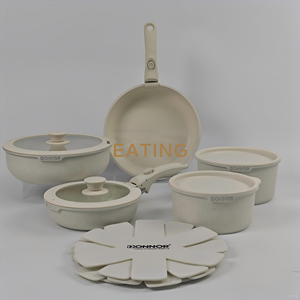 Entrega <span class=keywords><strong>en</strong></span> 6 Días desde Almacén <span class=keywords><strong>en</strong></span> EE. UU. Batería <span class=keywords><strong>de</strong></span> Cocina <span class=keywords><strong>de</strong></span> 17 Piezas con Revestimiento Cerámico Antiadherente <span class=keywords><strong>Ollas</strong></span> y Sartenes para Estufa <span class=keywords><strong>de</strong></span> Inducción - Product Image 2