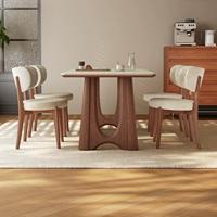 Ensemble de table et chaises de salle à manger en marbre et bois massif, design moderne et luxueux, rectangulaire, 4 à 6 places, style classique, meubles rustiques pour salle à manger