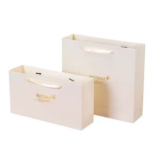 Bolsa de papel para regalo, pequeña, de grado alimenticio, con logotipo privado, color blanco bronceado, para nido de pájaro estofado fresco instantáneo - Product Image 1