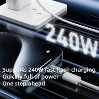 Adaptor Extender USB C, 240W ekstensi kabel tipe-c konverter Male ke Female 80Gbps konektor Transfer Data untuk perangkat USB-C