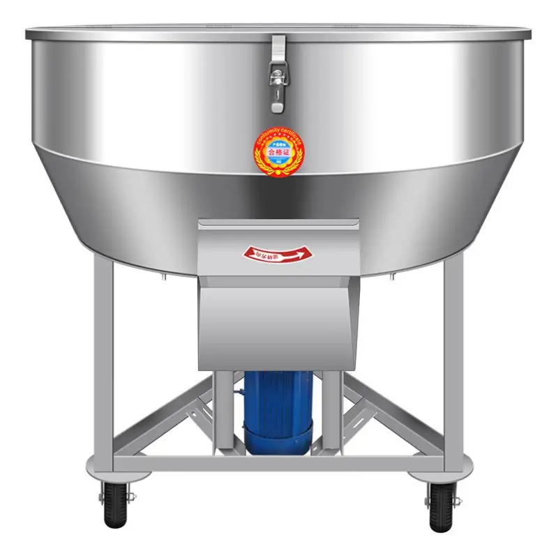 Poultry Farming Vertical Stainless Steel Dry And Wet Feed Mixer Agricultural Animal Feed Mixer Cattle And Poultry Feed Grinder
