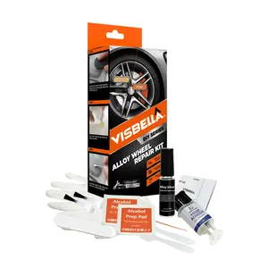 Visbella 68.1 Kit profissional de reparo de rodas de liga leve para carro, ferramentas DIY, kit de reparo de rodas de liga leve