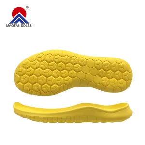 New Coming Hard-Wearing Men Women sneaker Outsoles Yellow Shoe Sole Barefoot For Shoe Making