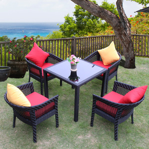 Ensemble de meubles de terrasse extérieure Ensemble de meubles de terrasse de <span class=keywords><strong>jardin</strong></span> table et chaise en rotin Ensembles de canapés Ensemble de meubles de <span class=keywords><strong>jardin</strong></span> d'extérieur - Product Image 2