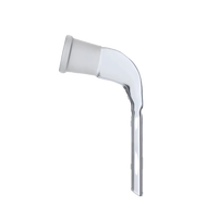 Adaptateur de distillation en verre borosilicate de haute précision 19/26 Tube en corne de vache pour la chimie de laboratoire