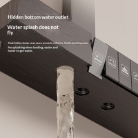 Ensemble de robinets de douche en laiton massif gris canon de fusil pour usage domestique, robinet de salle de bain froid et chaud, pomme de douche grise, combinaison de douche