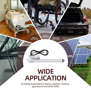 Actionneur linéaire 3000N 12V à course de 12 pouces, étanche IP54, certifié RoHS CE, pour l'automatisation domestique, extérieure et de VR - Product Image 6