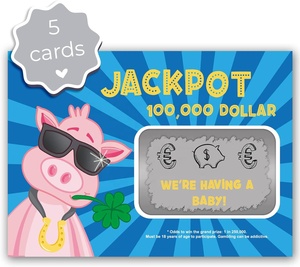 <span class=keywords><strong>Annonce</strong></span> de <span class=keywords><strong>grossesse</strong></span> personnalisée cartes <span class=keywords><strong>à</strong></span> gratter de loterie jackpot billets de loterie cartes <span class=keywords><strong>à</strong></span> gratter de loterie - Product Image 1