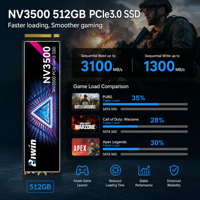 BIWIN NV3500 512GB PCIe3.0 NVMe M.2 2280 SSD Internal Solid State Drive untuk PC Laptop OEM & DIY Komputer Gaming Tersedia
