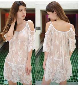 ชุดชั้นในสตรีเซ็กซี่เสื้อลูกไม้เสื้อคลุมหลวมๆเปิดไหล่มินิชุดชั้นใน S-4xl - Product Image 6