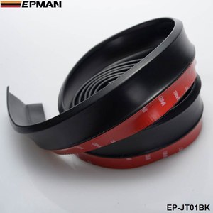 Universel Voiture Avant Arrière Côté Pare-chocs Lèvres Splitter Caoutchouc Protecteur Corps Spoiler Cantonnière Menton En Caoutchouc Voiture Pare-chocs Lèvre 2.5M <span class=keywords><strong>EP</strong></span>-JT01 - Product Image 5