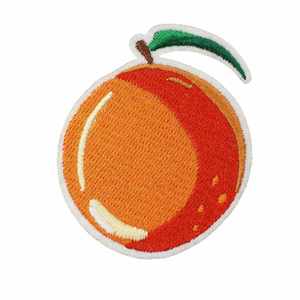 Parches Termoadhesivos Ecológicos de Bordado Computarizado con Diseño de Frutas de la Serie Naranja (Naranja Dulce) para Decoración de Ropa y Bolsos - Product Image 5